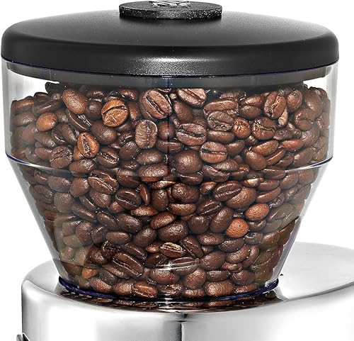 WMF SKYLINE Kaffeemühle, Esspressomühle, elektrisch, Kegelmahlwerk aus Stahl