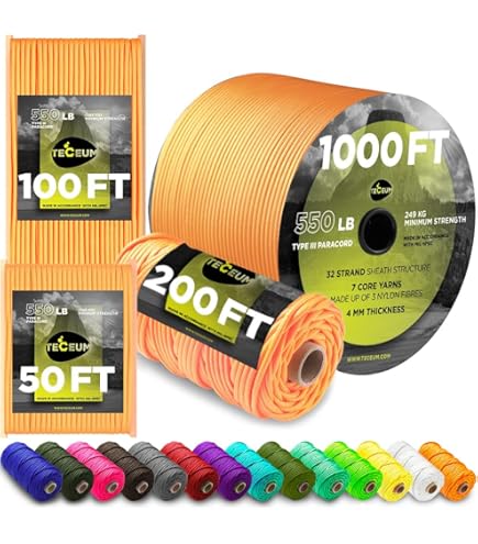 Amazon.com: West Coast Paracord | 550 Paracord Type III | 10 Feet Hank | Fishing Stringer Kit | 12 Color Options | Includes: Metal Threading Needle & 1 Inch Split Ring : Sports & Outdoors Amazon.com: West Coast Paracord | 550 Paracord Type III | 10 Feet Hank | Fishing Stringer Kit | 12 Color Options | Includes: Metal Threading Needle & 1 Inch Split Ring : Sports & Outdoors