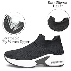 YHOON Womens Slip on Shoes Walking Shoes Sneakers