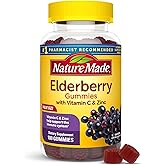 Nature Made Elderberry Gummies with Vitamin C and Zinc, Dietary Supplement for Immune Support, 100 Elderberry Gummies, 50-Day Supply