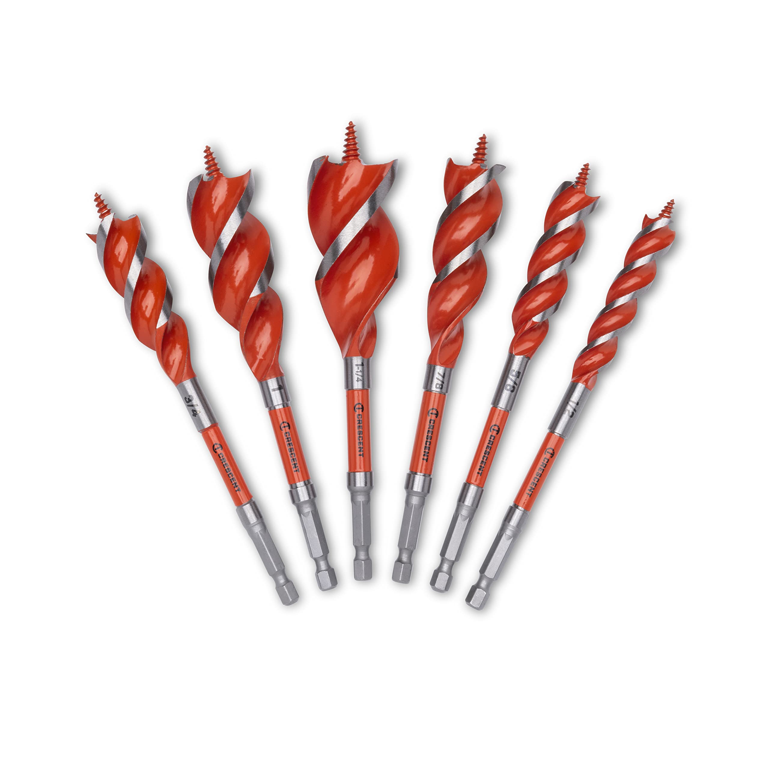 Crescent 6 Piece High Speed Auger Set