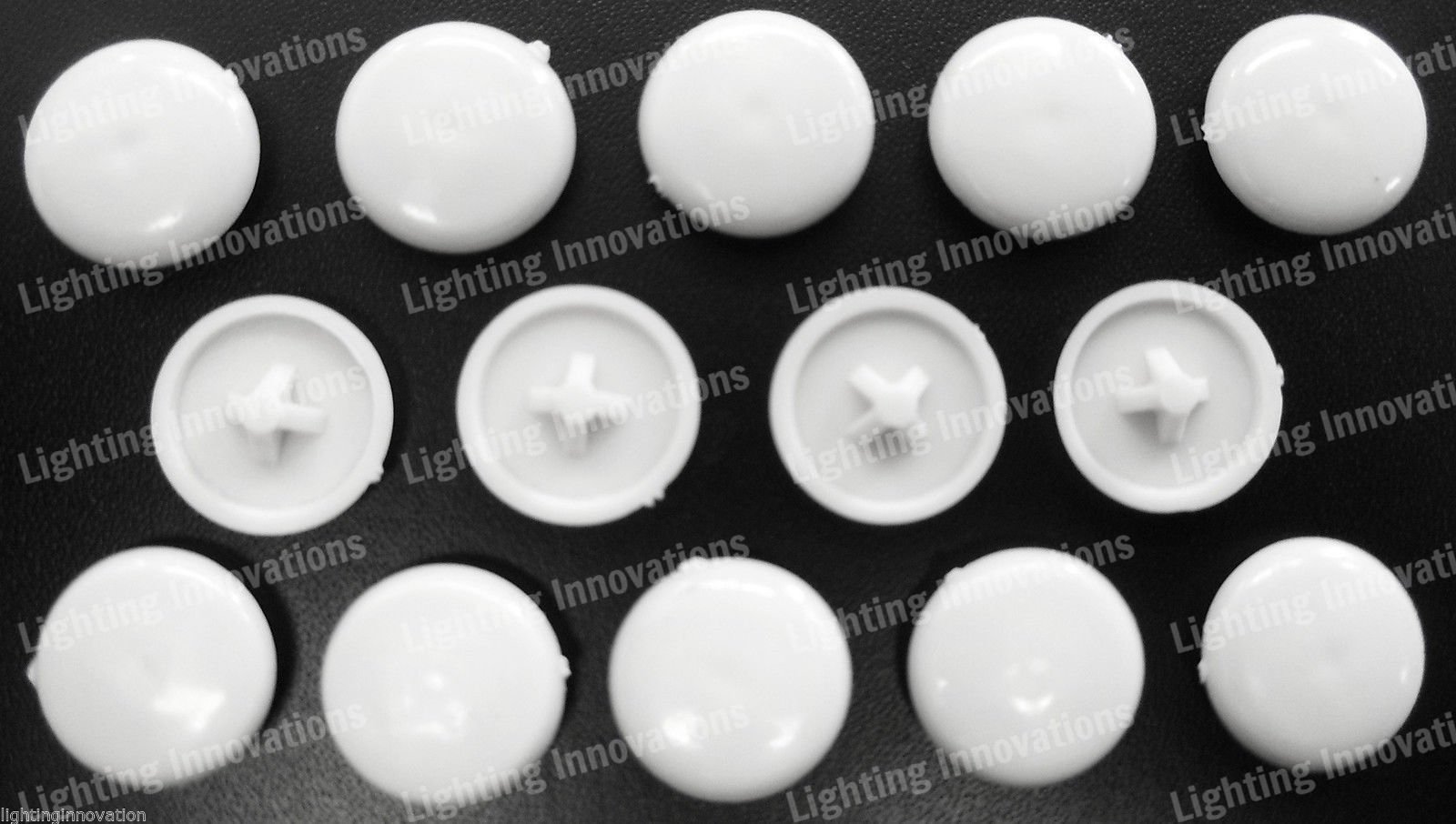 50 X POZI Screw Cover Cap for Kitchen & Furniture POZI Head 6