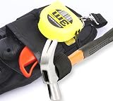 Minicoco Adjustable Tool Belt Pouch 3 Pocket Garden Electrician Work Bag Black view 5