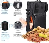 Lanktoo Dog Treat Pouch Bag with Poop Bag Holder Waterproof Nylon Adjustable view 3