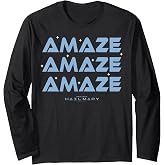 Project Hail Mary Amaze Repeat Typography Poster Long Sleeve T-Shirt