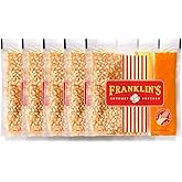 Franklin’s Gourmet Popcorn All-In-One Popcorn Packs for Popcorn Machine - 8oz Pack of 10 - Made in USA - Packs of Corn Kernels with Buttery Salt & Oil