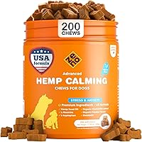 ZENO Hemp Calming Chews for Dogs Anxiety 200 pcs - Chicken Flavored - Anxiety Relief - Calming Chews - Melatonin for Dogs - f