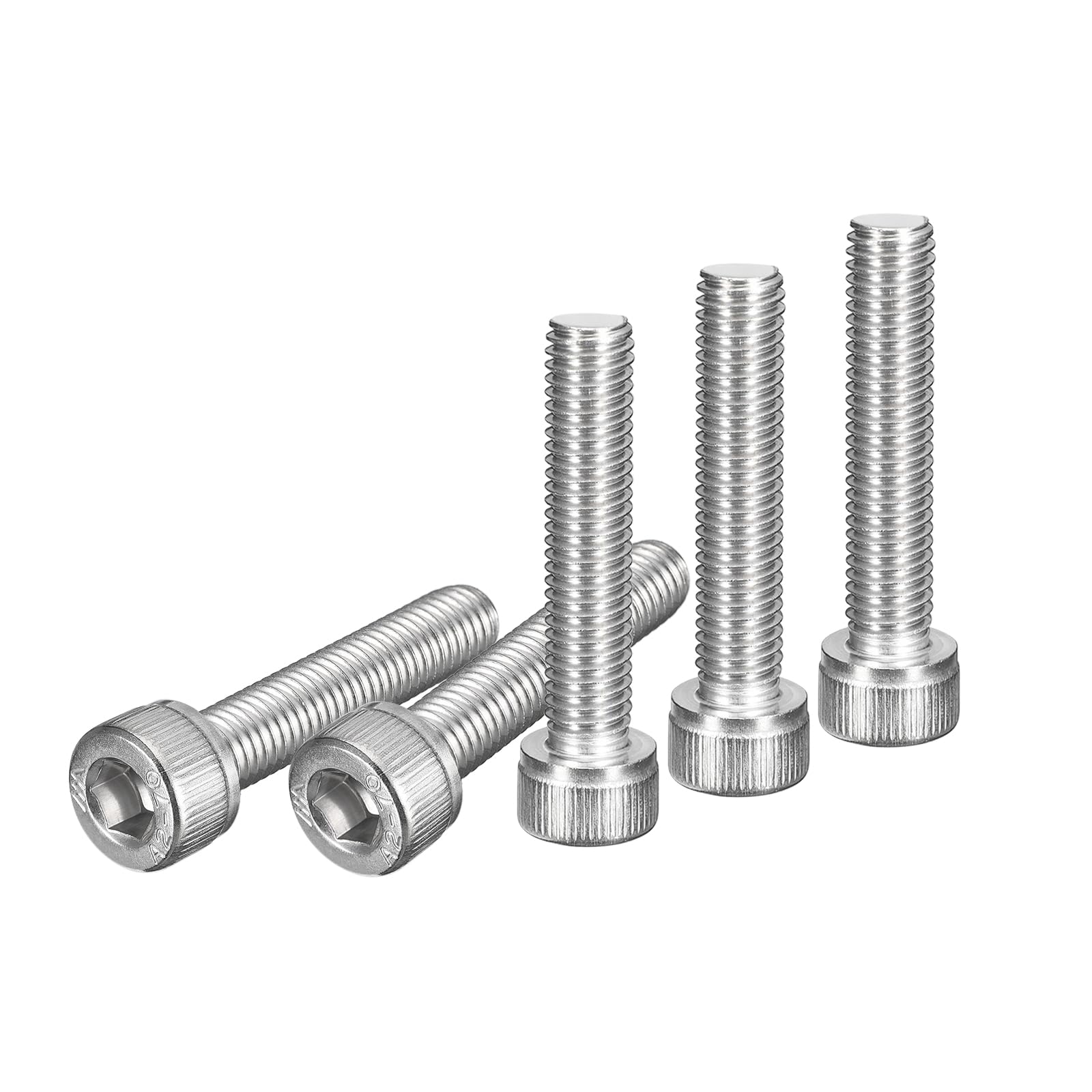 DTGN M8x40mm Socket Head Cap Screws Bolts, 10Pcs 304 Stainless Steel 18-8, Metric Machine Hex Socket Screw, Hex Drive, Bright Finish, UNC Coarse Thread Fully Threaded — image 1
