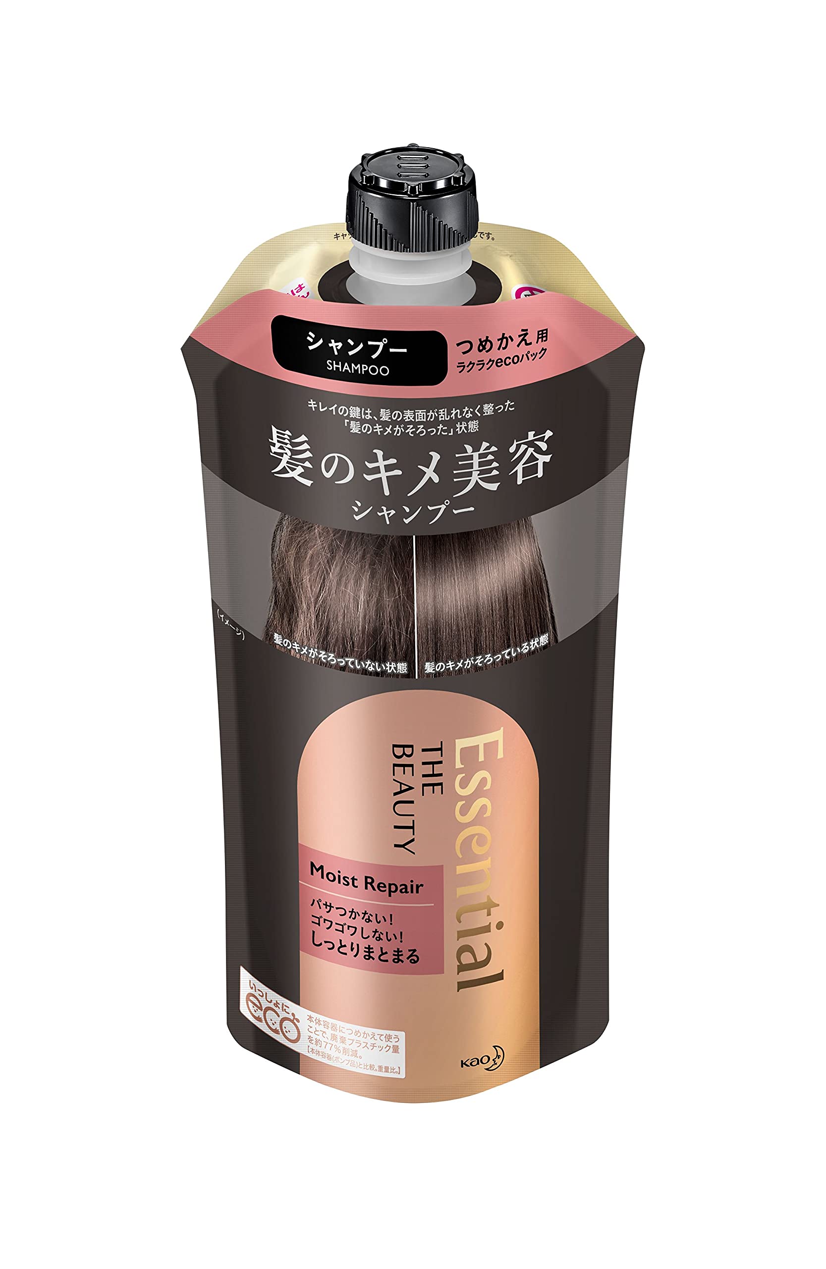 Kao Essential The Beauty Moist Repair Shampoo - Refill - 340ml