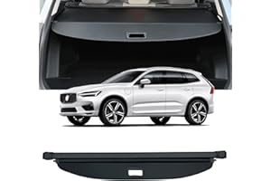 AQAE Cargo Cover Compatible with Volvo XC60 2018-2025 2026 Trunk Cover Retractable Rear Trunk Security Cover XC60 Accessories Shielding Shade Privacy Screen XC60 Cargo Cover