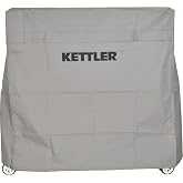 KETTLER Heavy-Duty Select Weatherproof Indoor/Outdoor Table Tennis Table Cover, Grey (7033-100)