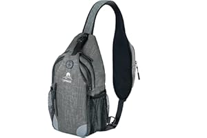 VPBAGE Sling Bag, Crossbody Bag for Men, Cross Body Hiking Backpack, Travel Daypack, Chest Pack with Chest Phone Holder