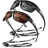 WEAROYO Polarized Sports Sunglasses for Men Women,Fishing Driving Rectangular Goggles UV400 Protection