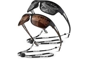 WEAROYO Polarized Sports Sunglasses for Men Women,Fishing Driving Rectangular Goggles UV400 Protection