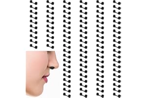 Wanmu 100 Pieces Nose Plug Filter, Disposable Sponge Nose Filter, Plugs Supplies for Sunless Spray Tanning Noses Protection Outdoor Dust Construction Areas (Black)