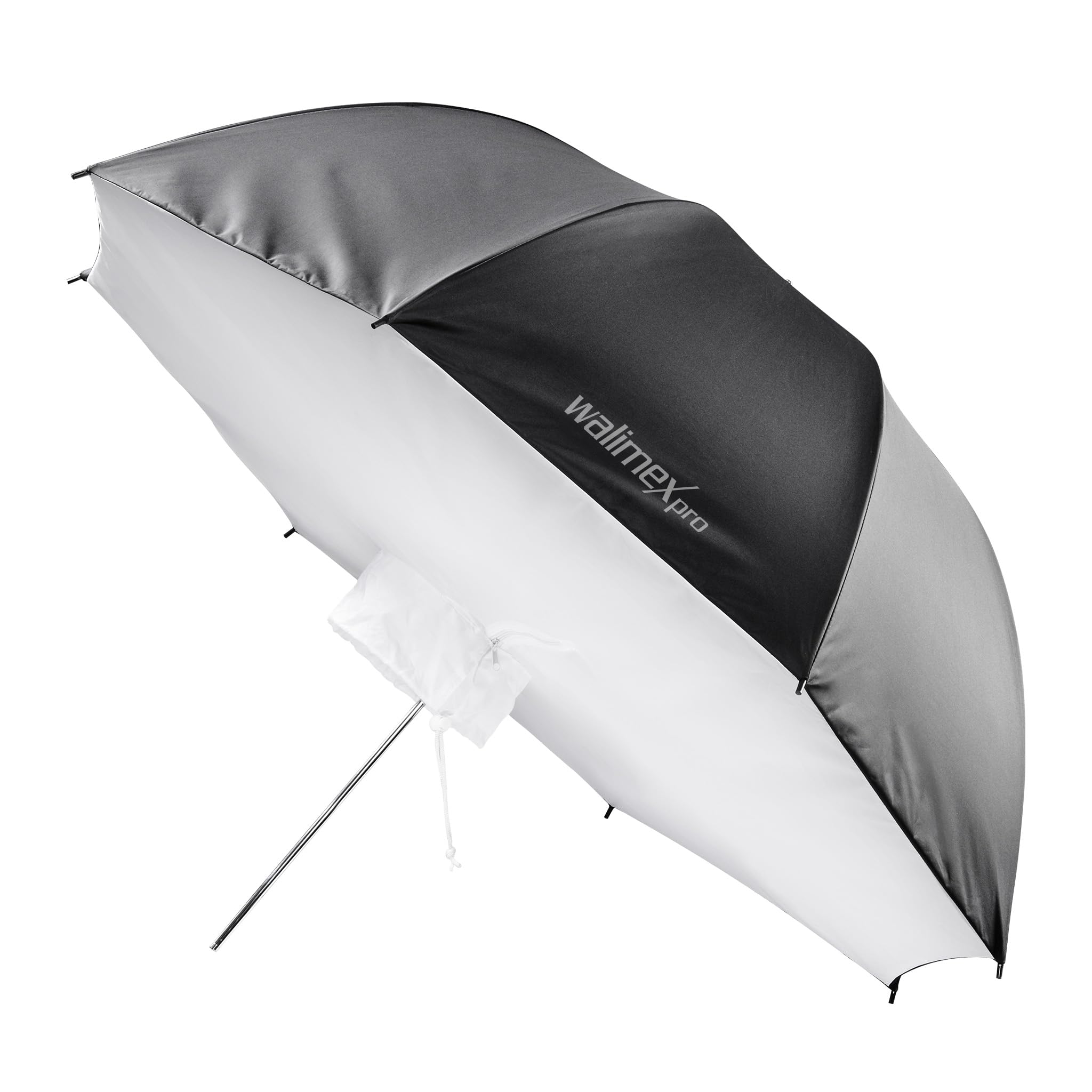 Walimex pro Umbrella Softbox Reflector 109cm - Professional solution for optimised reflection in portrait and product photography robust with precise fit