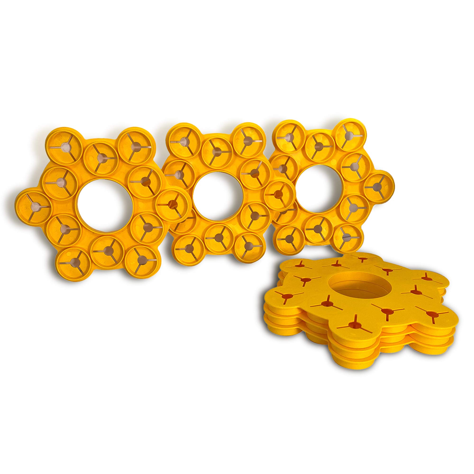 WePrep Wigwam Support | Beautiful Colours | Bamboo Wigwam Cane Support | For Climbing Plants, Beans, So Many More | Proudly Made In The UK | Set Of 6 (Yellow)