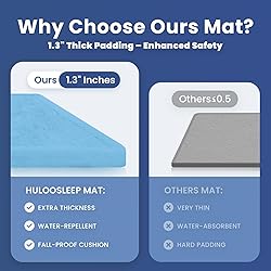 Baby Play Mat for Floor,1.3" Thick Memory foam