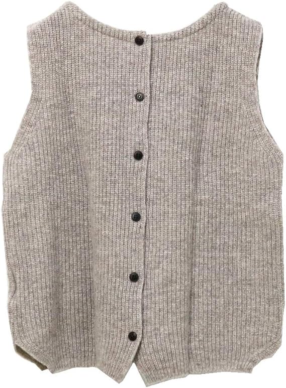 Amazon マオメイド Mao Made シャペウ シリーズ 畦編み2wayベスト ベスト 通販