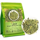 FullChea - Longjing Tea - Dragonwell Tea - Chinese Green Tea Loose Leaf - Toasty Bean Aromatic - Lung Ching Dragon Well (8.8oz / 250g)
