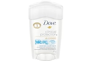 Dove Clinical Protection Antiperspirant Deodorant for Women Original Clean Enriched With 1/4 Moisturizers, 45g