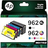 962XL Ink Replacement 962XL Ink Cartridges Compatible for HP 962 Ink Cartridges Work with HP Officejet Pro 9025 9010 9015 902