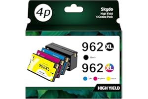 962XL Ink Replacement 962XL Ink Cartridges Compatible for HP 962 Ink Cartridges Work with HP Officejet Pro 9025 9010 9015 902