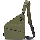 WANDER PLUS® Anti Theft Crossbody Travel Bag for Women Men, Multi-Pocket Crossbody Bag, Slim Sling Bag with Adjustable Strap