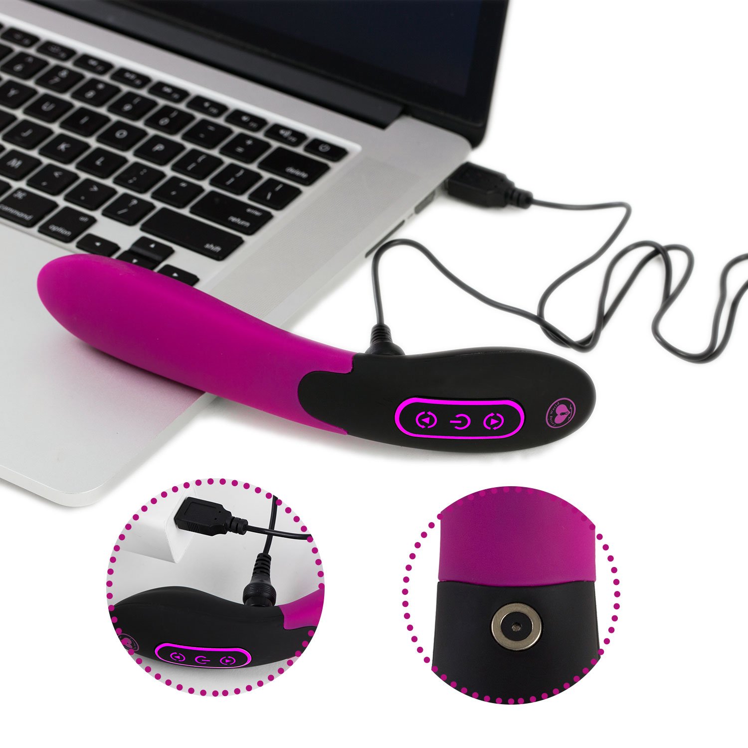 APRIL 14TH Silicone Vibrator with 7 Vibration Stimulation (USB Charged) - Stimulate Vagina, G-Spot & Clitoris - Waterproof, Powerful & Quiet Adult Toy - Discreetly Packaged Sex Toy, Purple, 5.3 ounces