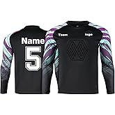 LAIFU Custom Soccer Goalie Jerseys Youth Adults Goalkeeper Jersey Personalized with Name Team Number Logo