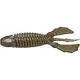 Jackall Lures Archelon Soft Craw Bait Lure, 4 1/2" Body Length, Green Pumpkin Candy, per 5