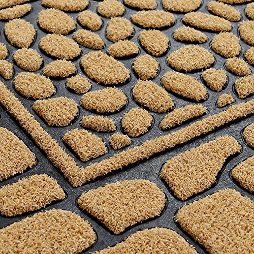 image for Mibao Door Mat, Commercial Grade Outdoor Rug, Anti-Skid Rubber Back He