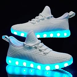 BosenHulu Light Up Shoes for Women Men Unisex USB