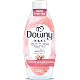 Downy Rinse Laundry Odor Remover, Spring Breeze Scent, 48 FL OZ, Fabric Softener and Laundry Odor Removal Rinse