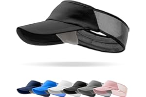 VIDSEL Sport Sun-Visor Hat Men Women Summer UV Protection, Lightweight Cooling Golf Running Tennis Sweat-Band Cap