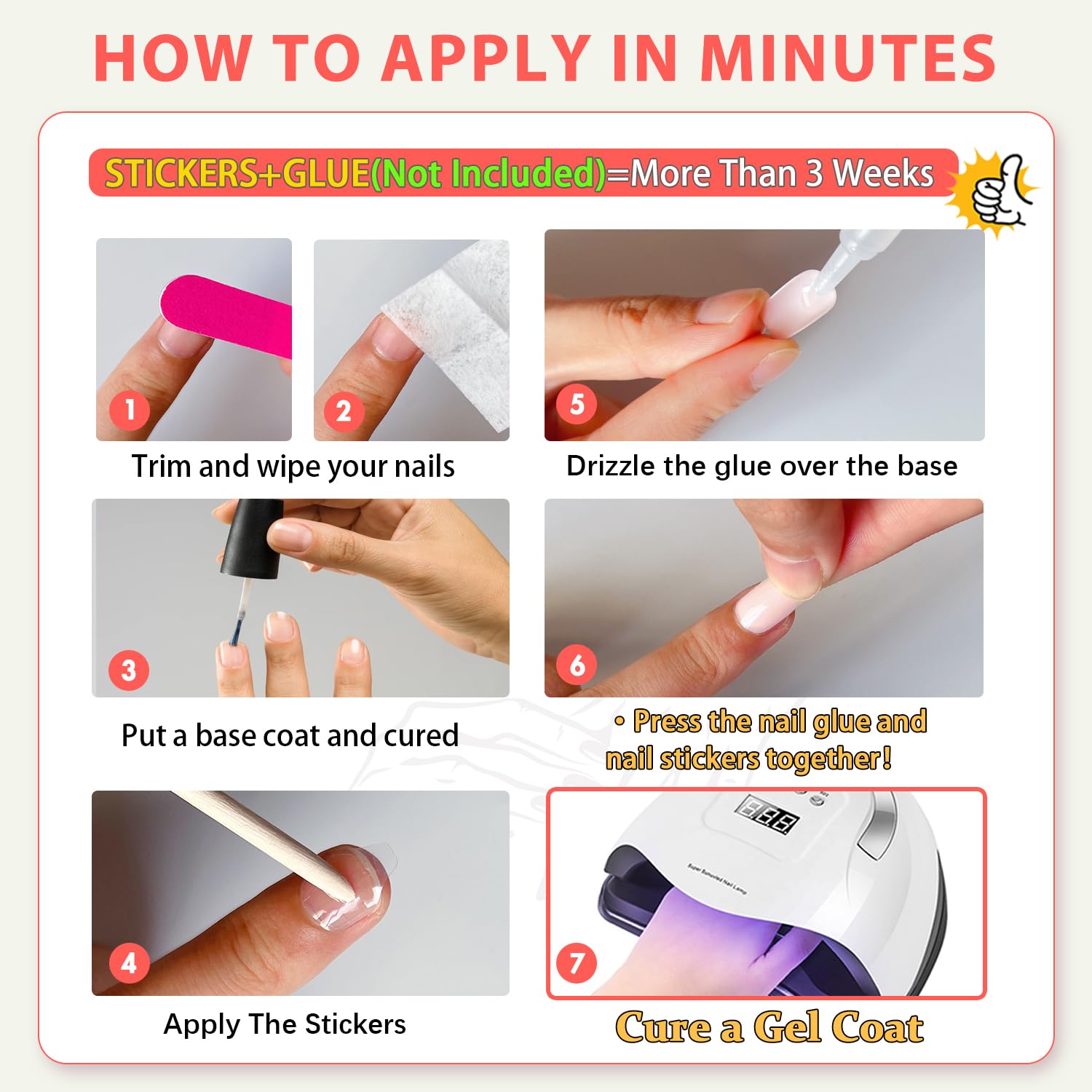 Royal Blue Press on Nails Short Medium Square Glue on Nails Set,KQueenest Solid Dark Color Fake Nails Short Coffin Acrylic Nails Press on Gel Nails for Women Reusable False Nails in 24 Pcs - Image 6