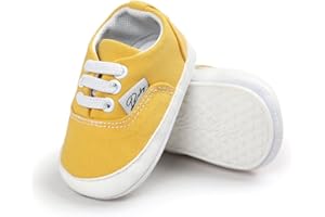 RVROVIC Baby Boys Girls Shoes Canvas Toddler Sneakers Anti-Slip Infant First Walkers 0-18 Months
