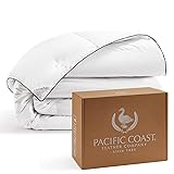 PACIFIC COAST Comforter King Size, Filled in White