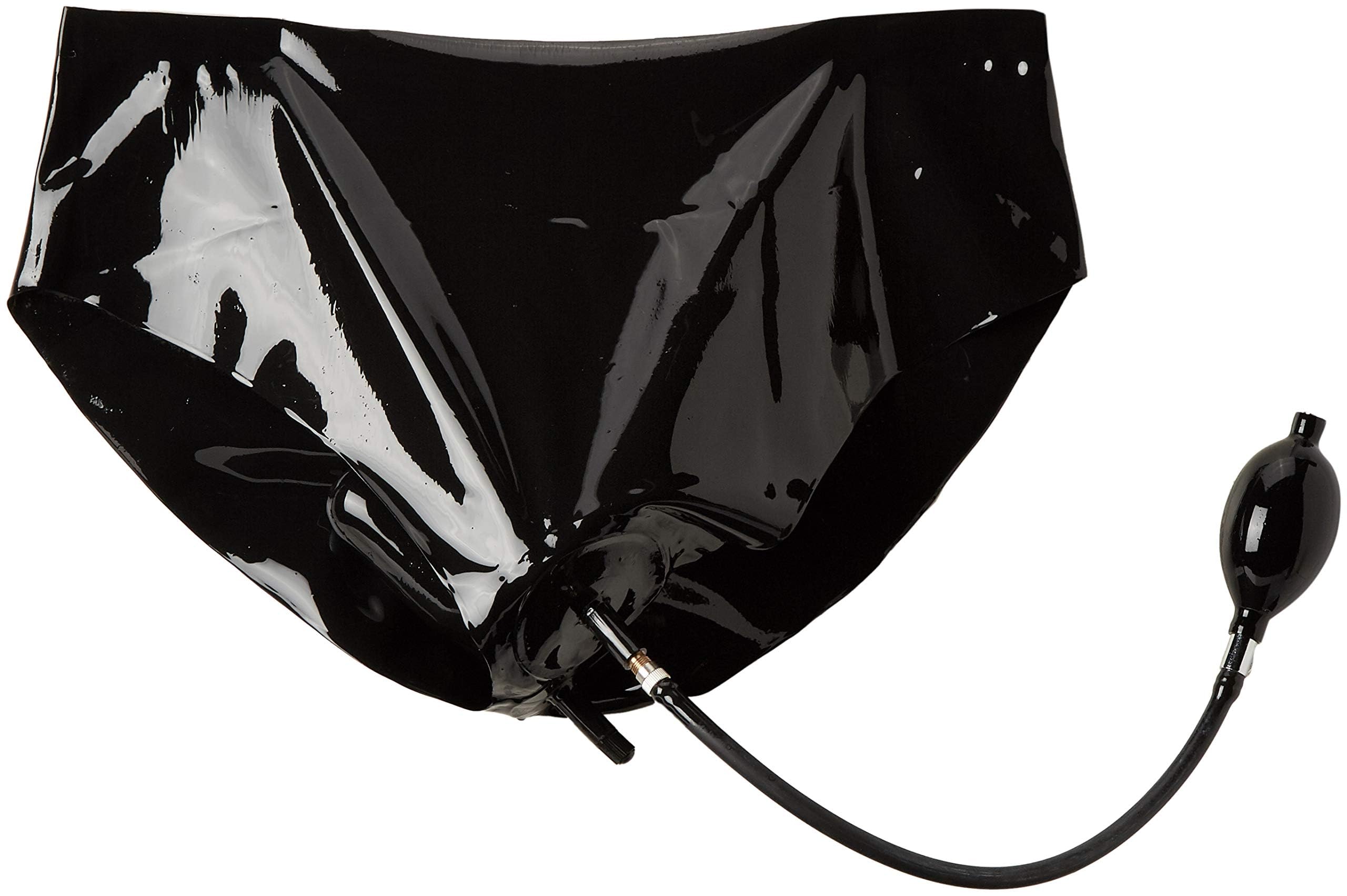 The Latex Collection Women's 29502861041 Latex Briefs With Inflatable Dildo And Plug The Latex Collection Pink Large, Pink (Rosa 001), L UK