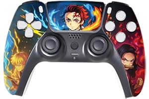 BABY CUDDLE BOX Demmon Slayyer Custom PS-5 Controller Wireless compatible with Play-Station 5 Console by BCB Controllers | Proudly Customized in USA with Permanent HYDRO-DIP Printing (NOT JUST A SKIN)