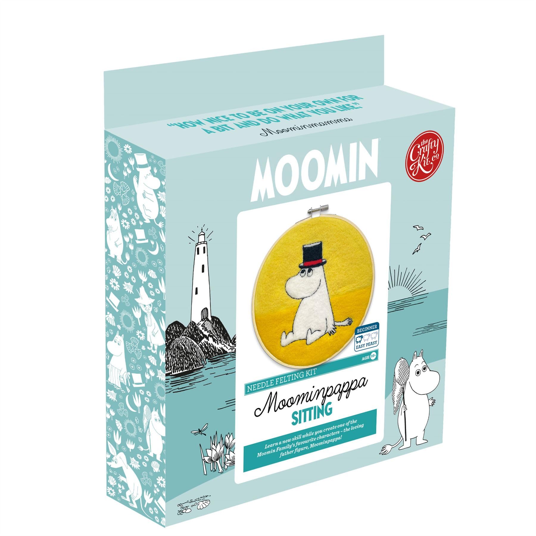 The Crafty Kit Co Moominpappa Sitting Needle Felting Kit