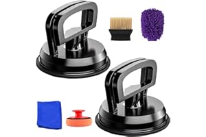 WORKKEEP Dent Puller,2 Large Dent Remover Tool for Car Heavy Duty Suction Cup Dent Puller,Body Repair Dent Removal Tools and Paintless Dent Repair Kit for Car Body Dented,Tiles Lifting,Glass Objects Moving