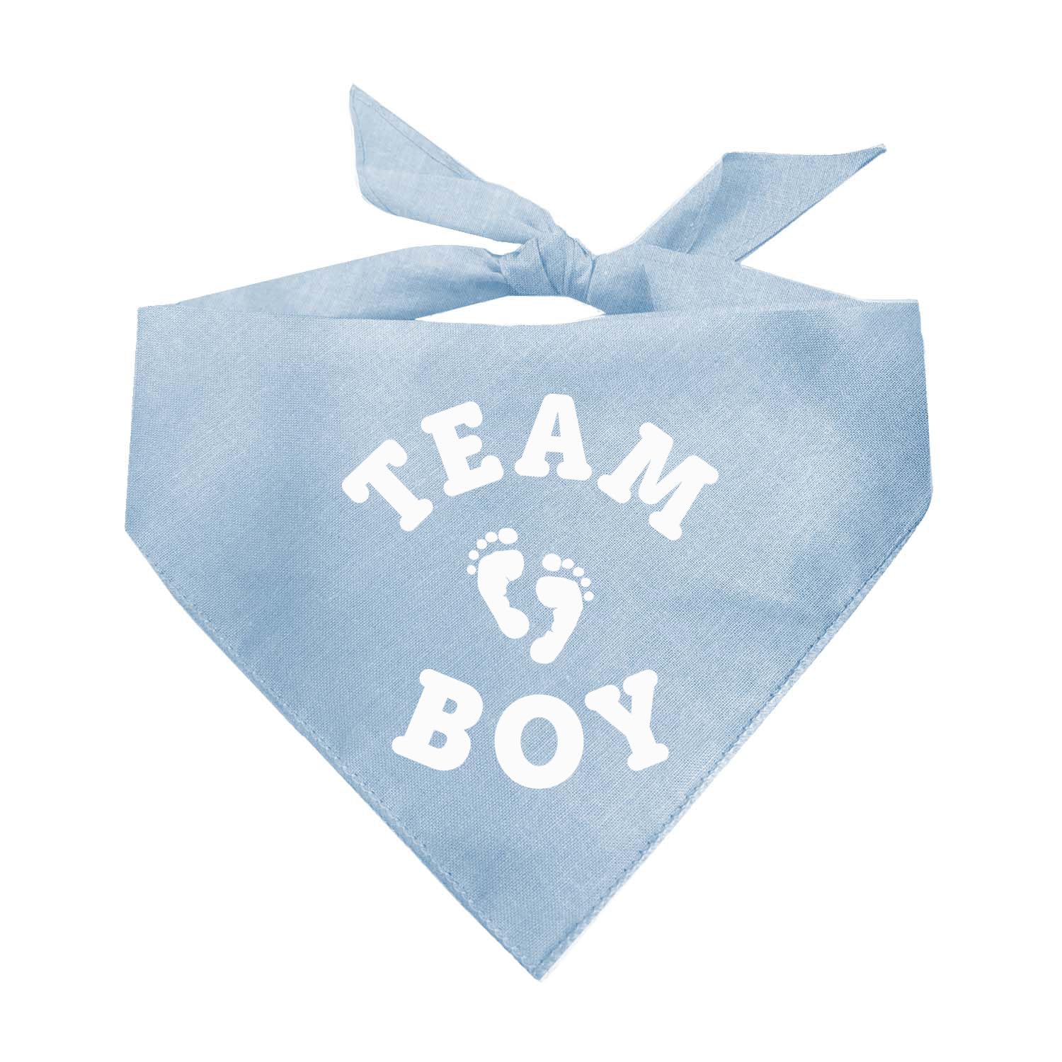 Team Boy Gender Reveal Baby Announcement (Baby Blue OS 821)