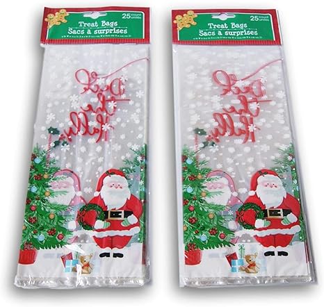 christmas themed treat bags