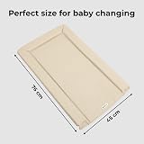 My Babiie Changing Mat Padded Waterproof Raised Edges Oatmeal Herringbone view 3