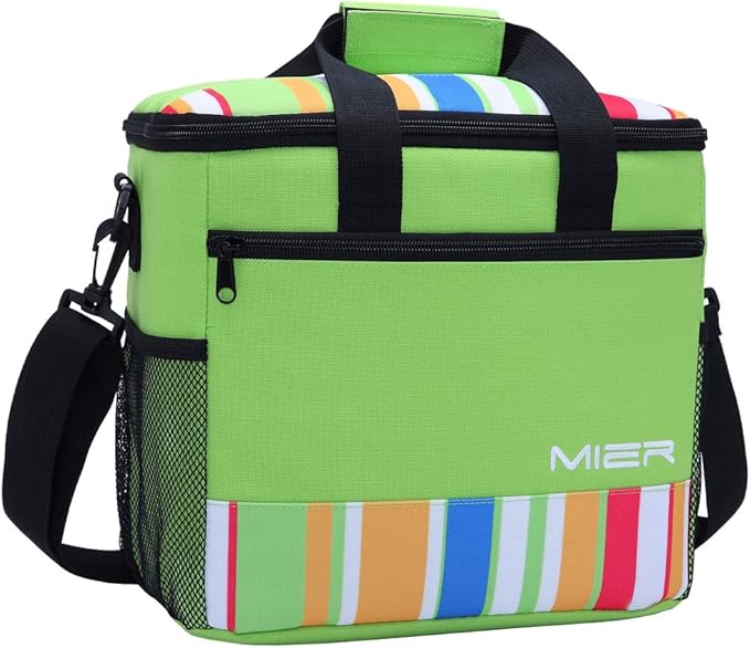 MIER 15L Large Insulated Lunch Bag Picnic Cool Bag for Men and Women