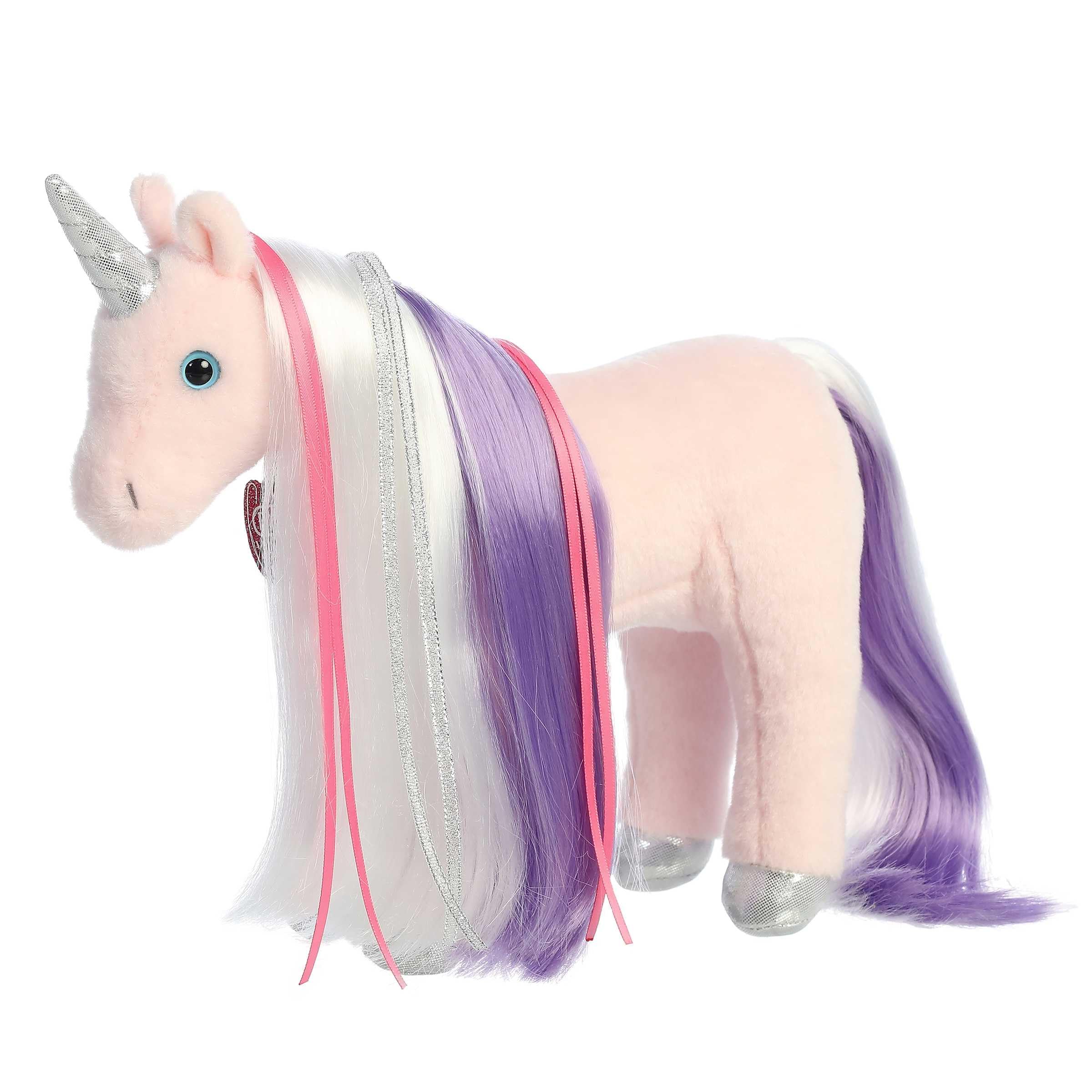Photo 1 of Aurora® Exquisite Breyer® Mane Event Starlight Unicorn Stuffed Animal - Realistic Detailing - Imaginative Play - Pink 12 Inches