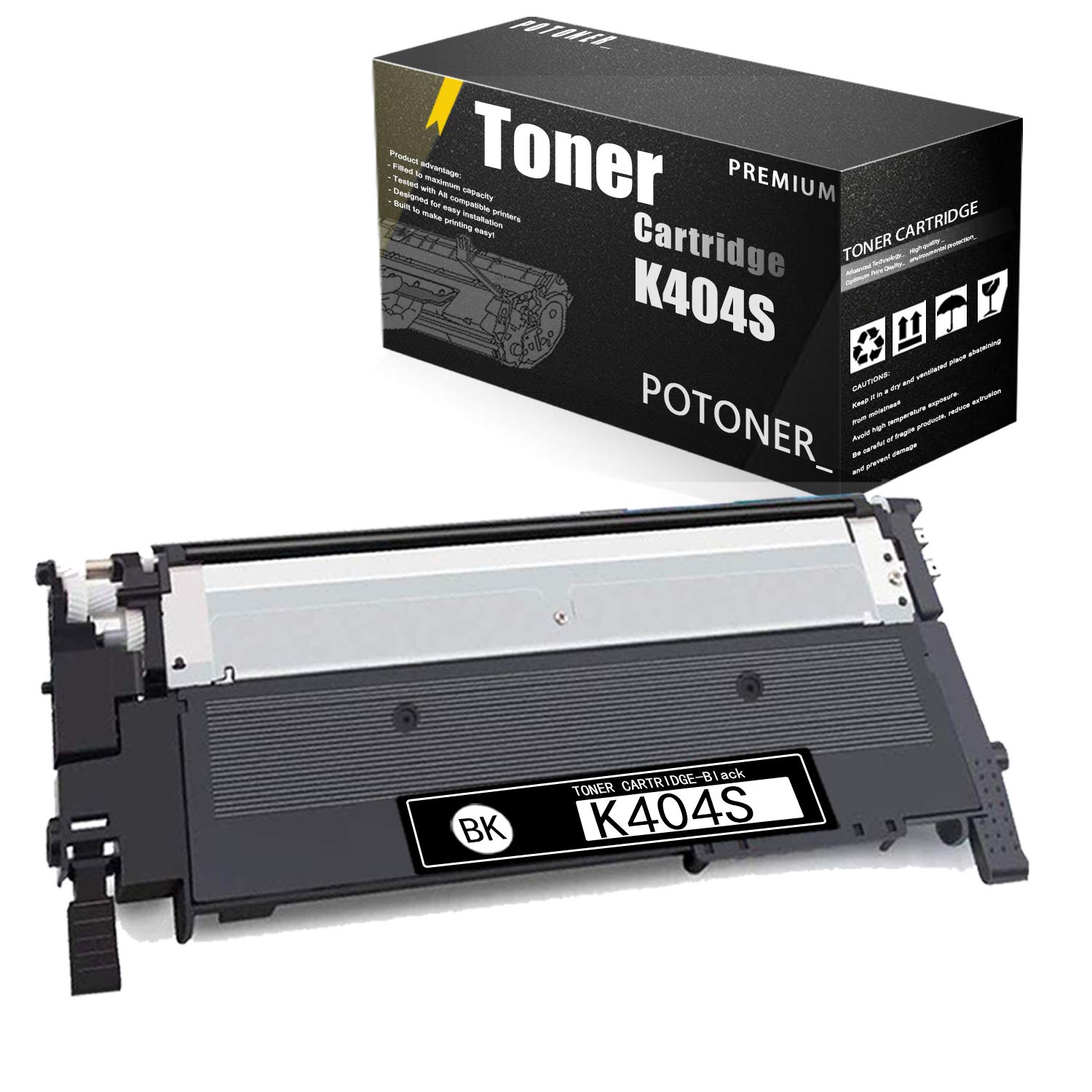 1 Pack Black 404S/K404S Compatible Toner Cartridge Replacement for Samsung Xpress C430W C430 C480FW 