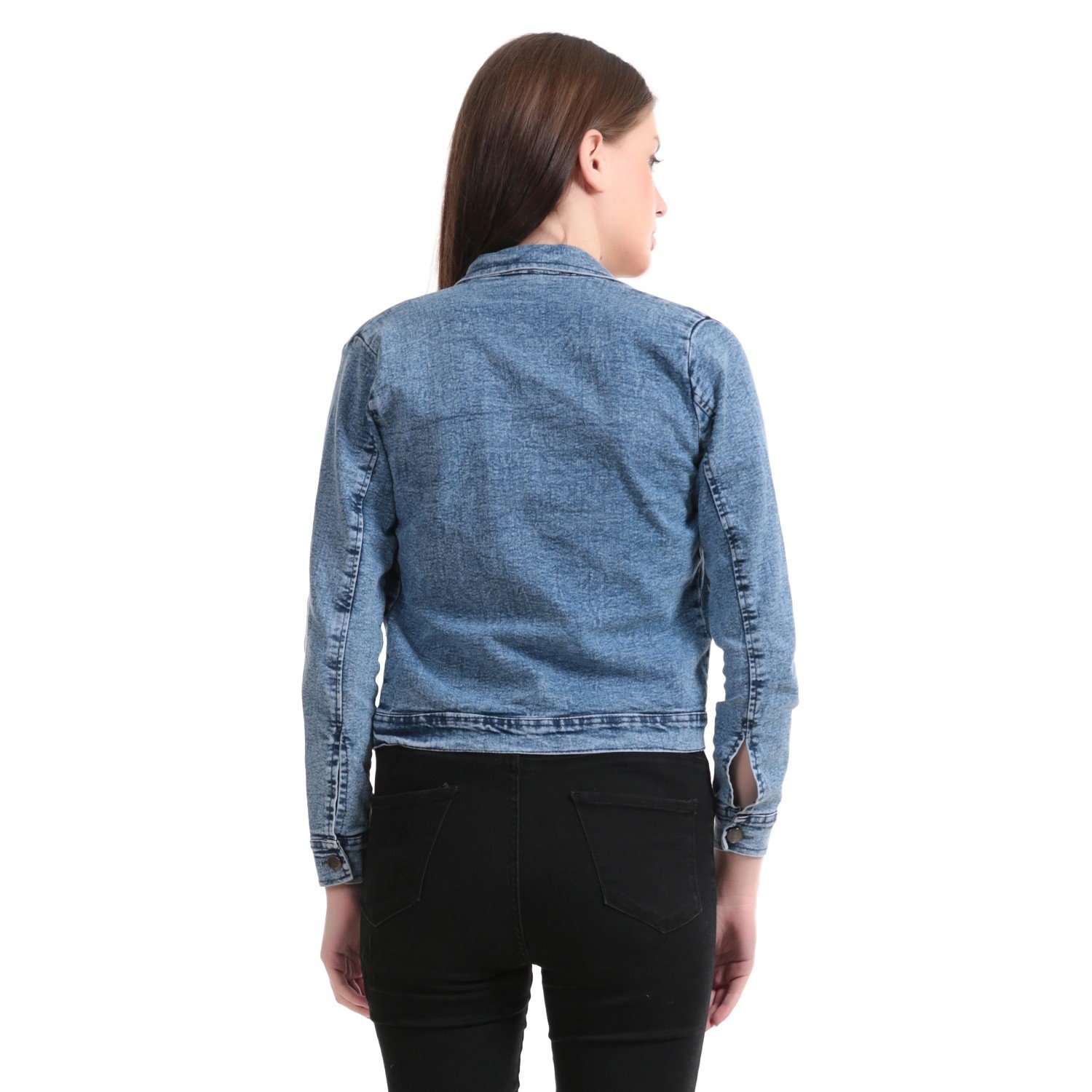 girls shopping women's denim jacket