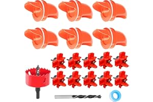 6 Chicken Feeders and 10 Chicken Water Nipples Kit, No Waste Chicken Feeder and Waterer Set, DIY Rodent Proof Chicken Feeder 